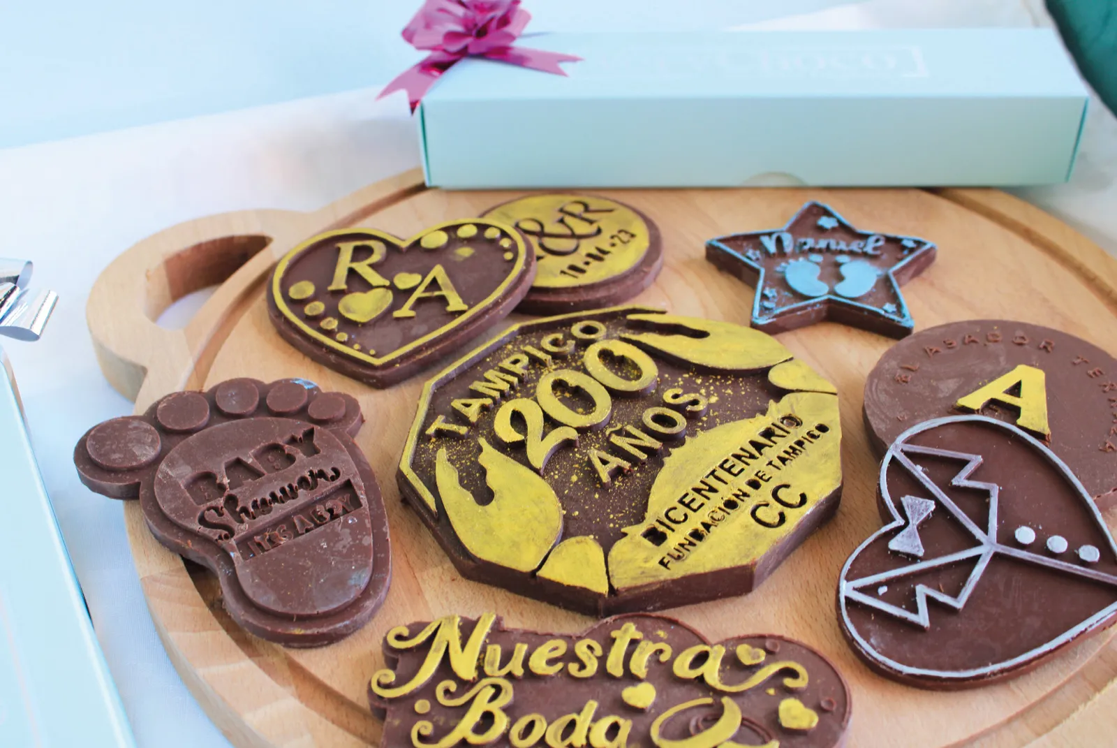 Tabletas de chocolate personalizadas
